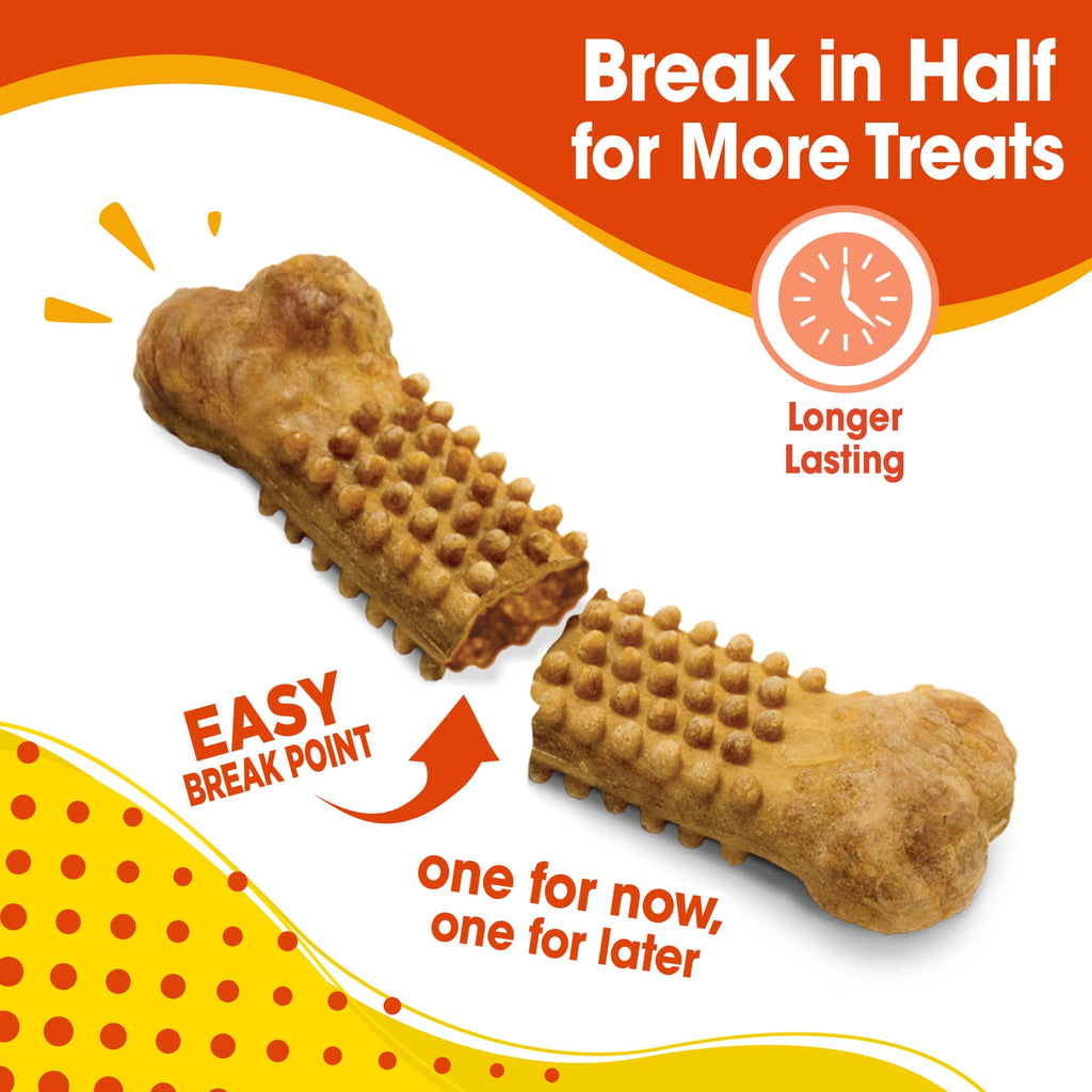 Nylabone Nubz Natural Dog Chew Treats, Chicken Flavor, Large