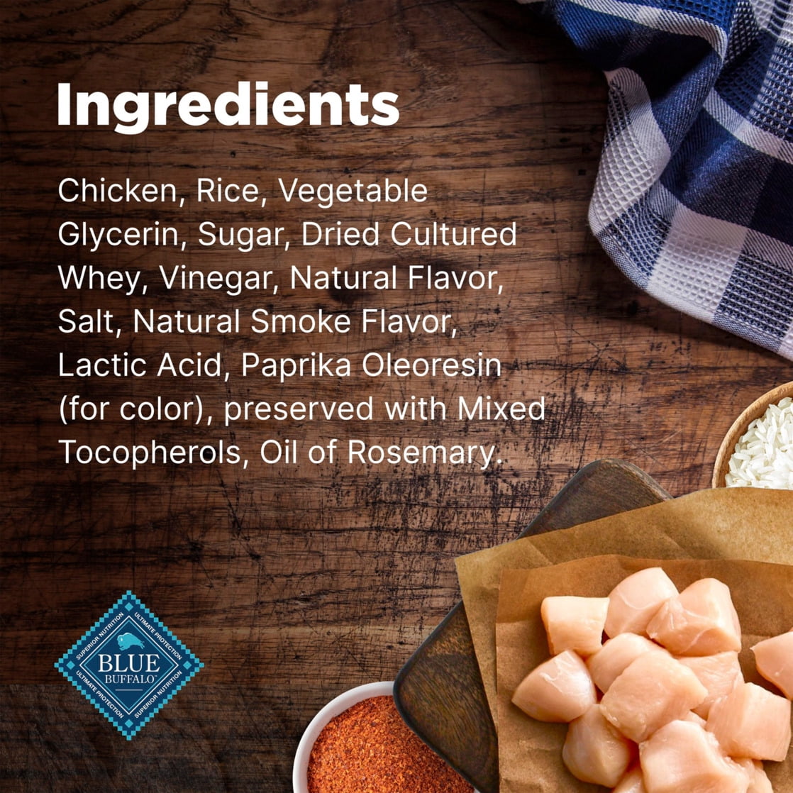 Blue Buffalo Nudges Jerky Cuts Dog Treats, Made in the USA with Natural Ingredients, Chicken, 5-oz. Bag