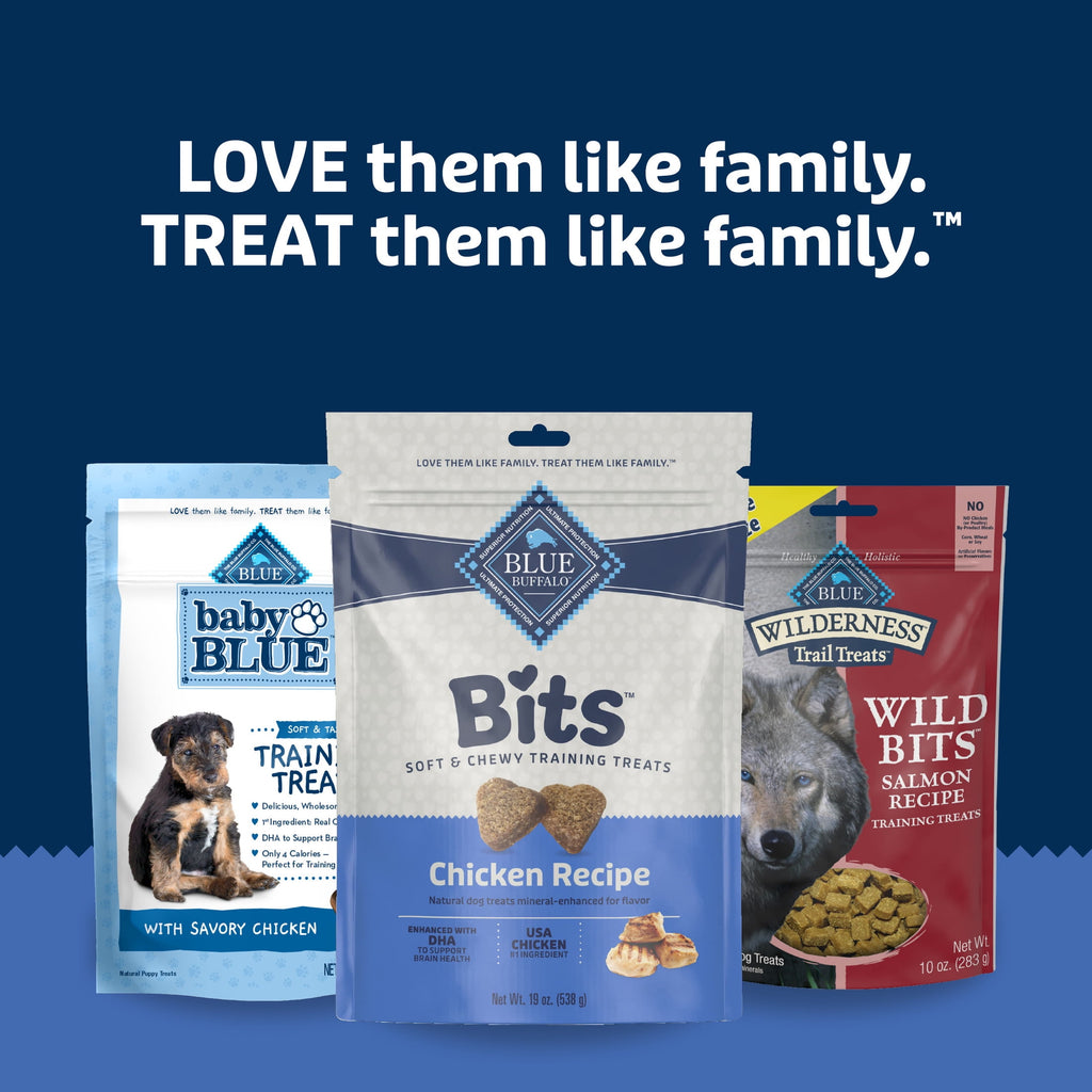 Blue Buffalo Bits Soft Dog Treats for Training, Enhanced with DHA, 19-oz. Bag