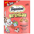 (10 pack) Temptations Birthday Lobster & Beef Flavor Crunchy & Soft Cat Treats, 6.3 oz Pouch