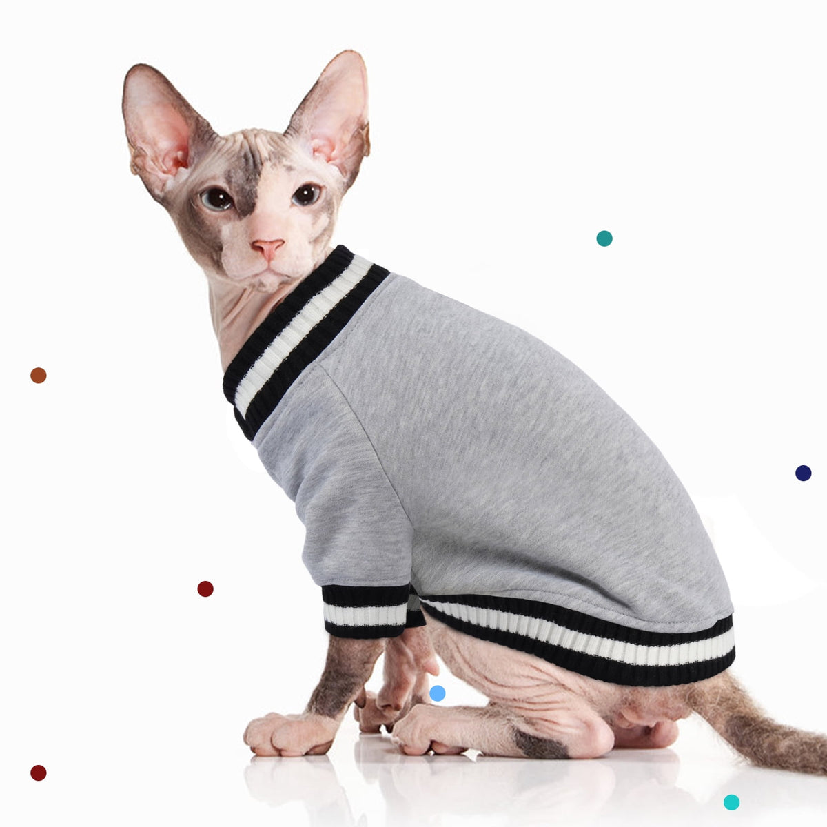 Kuoser Dog Winter Sweater, Cute Pet Pullover Vest, Soft and Thick Sweatshirt for Dogs and Cats, Green, XL